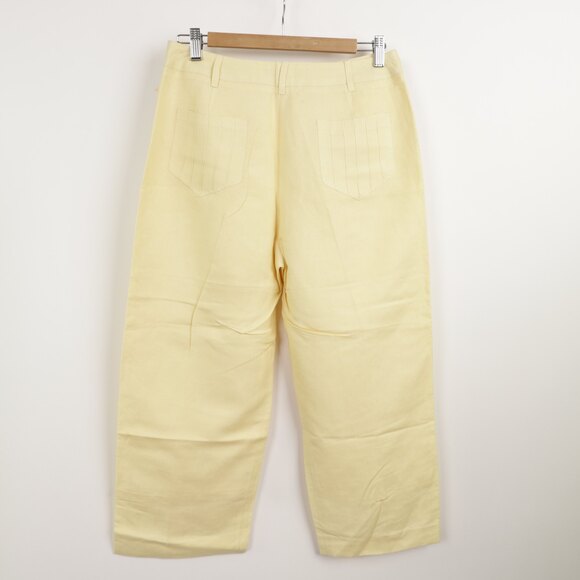 Larry Levine Linen Blend Cute Capri Pants size 8 - Picture 4 of 7